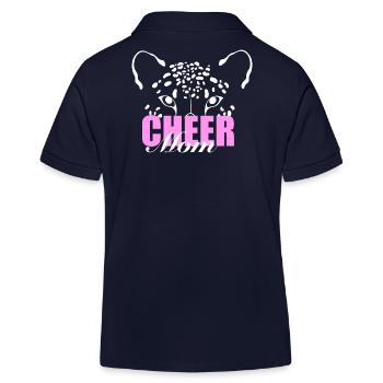 Cheer Mom  - Kinder Organic Poloshirt Mini Sprinter von Stanley/Stella - Navy - Hinten