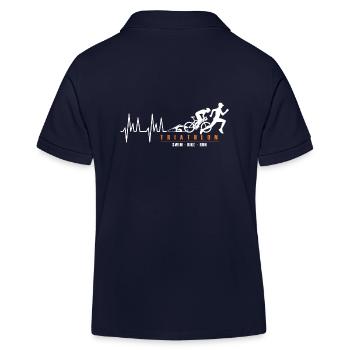 Triathlon triathlète sport triathlon - Polo enfant bio Stanley/Stella - bleu marine - Dos