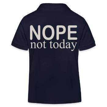 not today - Kinder Organic Poloshirt Mini Sprinter von Stanley/Stella - Navy - Hinten