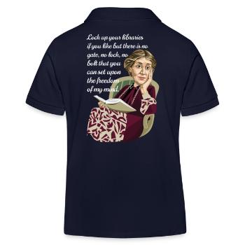 Virginie Woolf - Polo enfant bio Stanley/Stella - bleu marine - Dos