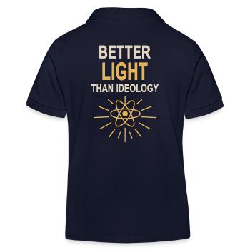 Lieber Licht als Ideologie - Ja zu Atomkraft - Kinder Organic Poloshirt Mini Sprinter von Stanley/Stella - Navy - Hinten