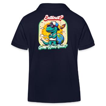 Extinct? Guess Who's Back? - Kinder Organic Poloshirt Mini Sprinter von Stanley/Stella - Navy - Hinten