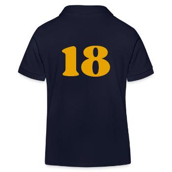 18 - Kids Organic Polo Shirt by Stanley/Stella - navy - Back