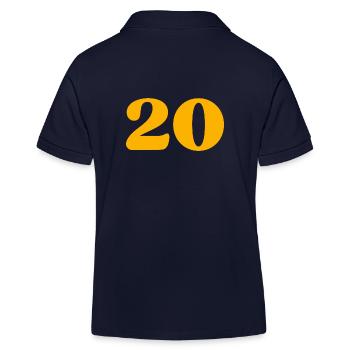 20 - Kids Organic Polo Shirt by Stanley/Stella - navy - Back