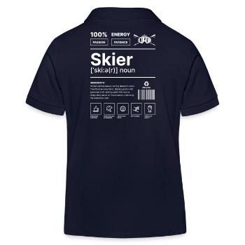 Mode de vie des skieurs - Polo enfant bio Stanley/Stella - bleu marine - Dos
