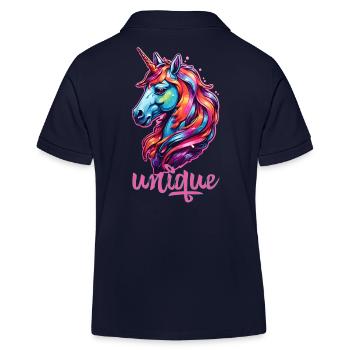 Unique - Polo enfant bio Stanley/Stella - bleu marine - Dos