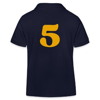 5 - Kids Organic Polo Shirt by Stanley/Stella - navy - Back