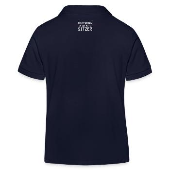 Achterbahnindermittesitzer - Kinder Organic Poloshirt Mini Sprinter von Stanley/Stella - Navy - Hinten