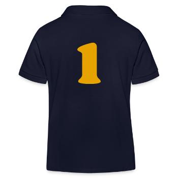 1 - Polo enfant bio Stanley/Stella - bleu marine - Dos