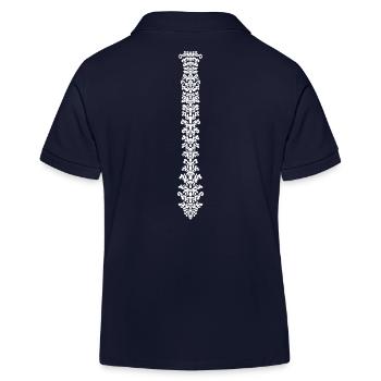 Conception de la colonne vertébrale de l’épine dorsale - Polo enfant bio Stanley/Stella - bleu marine - Dos