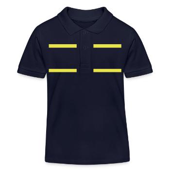 Trait du symbole linéaire - Polo enfant bio Stanley/Stella - bleu marine - Devant