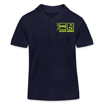 Tanzen - Kinder Organic Poloshirt Mini Sprinter von Stanley/Stella - Navy - Vorne