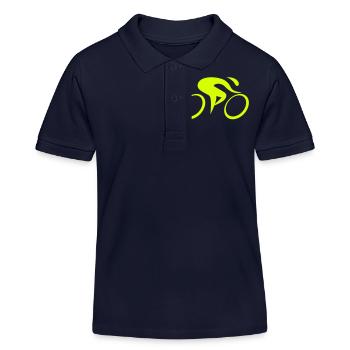 Rennrad - Kinder Organic Poloshirt Mini Sprinter von Stanley/Stella - Navy - Vorne