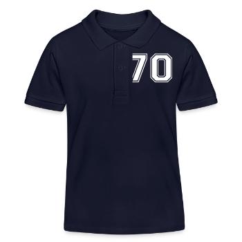 70 - Kids Organic Polo Shirt by Stanley/Stella - navy - Front