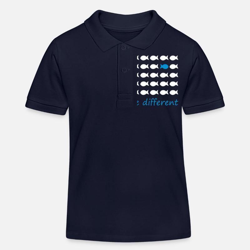être différent - Polo enfant bio Stanley/Stella - bleu marine