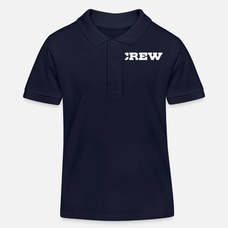 Crew - Polo enfant bio Stanley/Stella - bleu marine