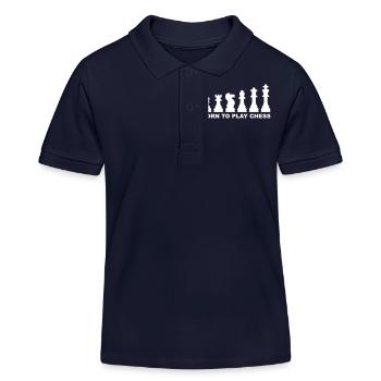Schach - Kinder Organic Poloshirt Mini Sprinter von Stanley/Stella - Navy - Vorne