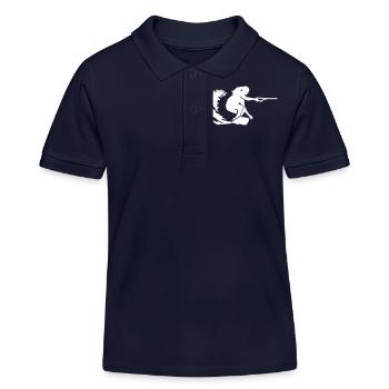 Wakeboard - Polo enfant bio Stanley/Stella - bleu marine - Devant