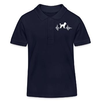 Toy Pudel - Kinder Organic Poloshirt Mini Sprinter von Stanley/Stella - Navy - Vorne