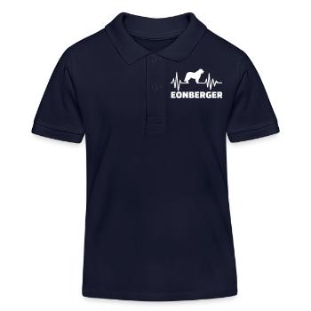 Leonberger - Kinder Organic Poloshirt Mini Sprinter von Stanley/Stella - Navy - Vorne