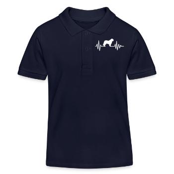 Leonberger - Kinder Organic Poloshirt Mini Sprinter von Stanley/Stella - Navy - Vorne