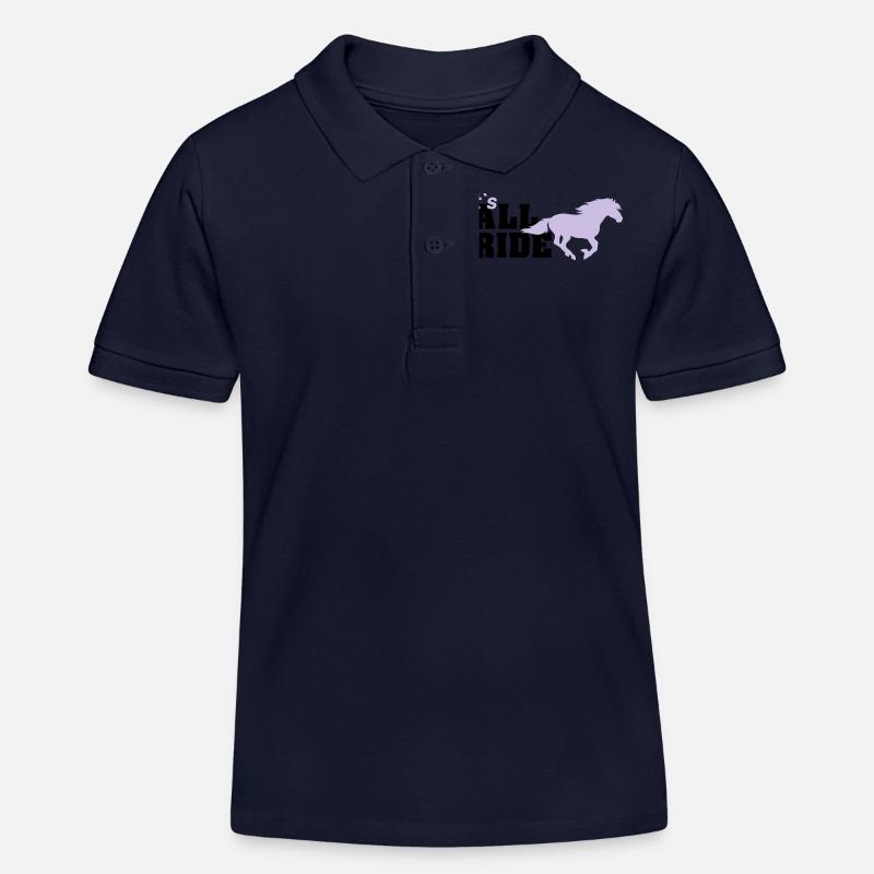 all ride - Kinder Organic Poloshirt Mini Sprinter von Stanley/Stella - Navy
