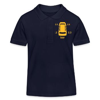 tire_pressure_indicator_tpms34 - Kids Organic Polo Shirt by Stanley/Stella - navy - Front
