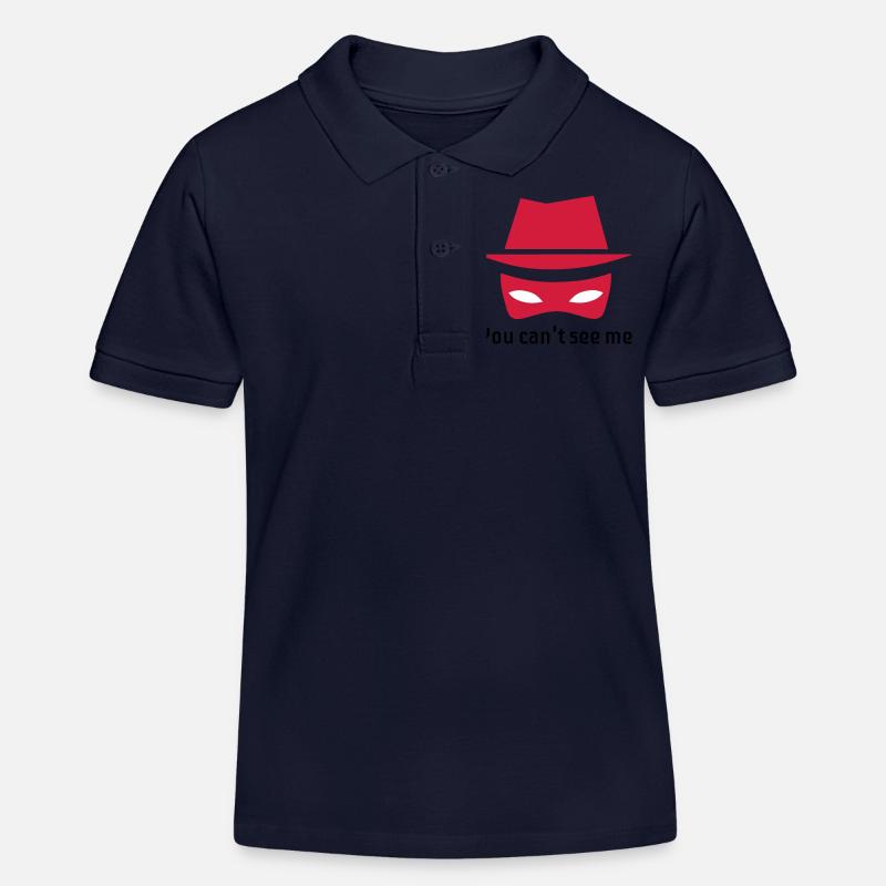 L'espion invisible - Polo enfant bio Stanley/Stella - bleu marine