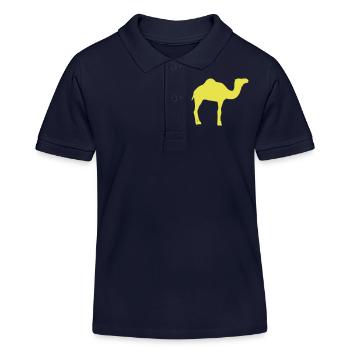 Chameau - Polo enfant bio Stanley/Stella - bleu marine - Devant