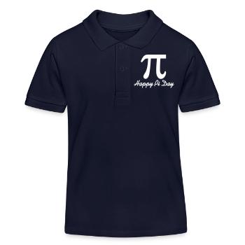 Happy Pi Day - Polo enfant bio Stanley/Stella - bleu marine - Devant