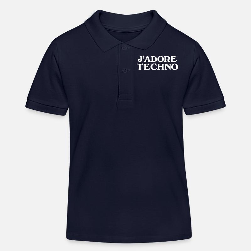 J'adore Techno - Kinder Organic Poloshirt Mini Sprinter von Stanley/Stella - Navy