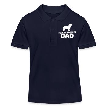 Cocker Spaniel - Kinder Organic Poloshirt Mini Sprinter von Stanley/Stella - Navy - Vorne
