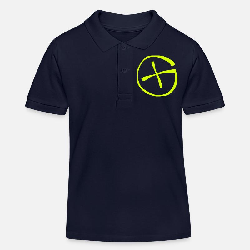 Geocaching - Kinder Organic Poloshirt Mini Sprinter von Stanley/Stella - Navy