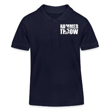 Hammer throw - Kids Organic Polo Shirt by Stanley/Stella - navy - Front