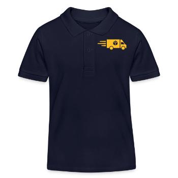 LKW - Kinder Organic Poloshirt Mini Sprinter von Stanley/Stella - Navy - Vorne
