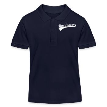 Busfahrer - Kinder Organic Poloshirt Mini Sprinter von Stanley/Stella - Navy - Vorne