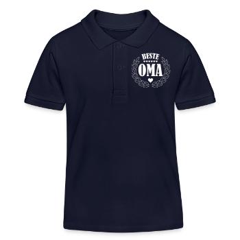 Meilleure mamie - Polo enfant bio Stanley/Stella - bleu marine - Devant