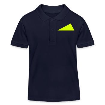dreieck - Kinder Organic Poloshirt Mini Sprinter von Stanley/Stella - Navy - Vorne