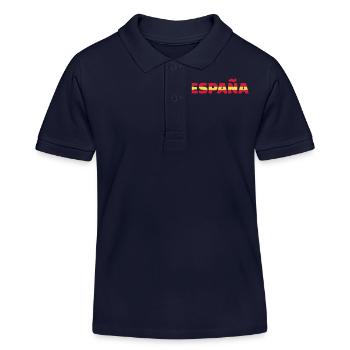 Spanien - Kinder Organic Poloshirt Mini Sprinter von Stanley/Stella - Navy - Vorne