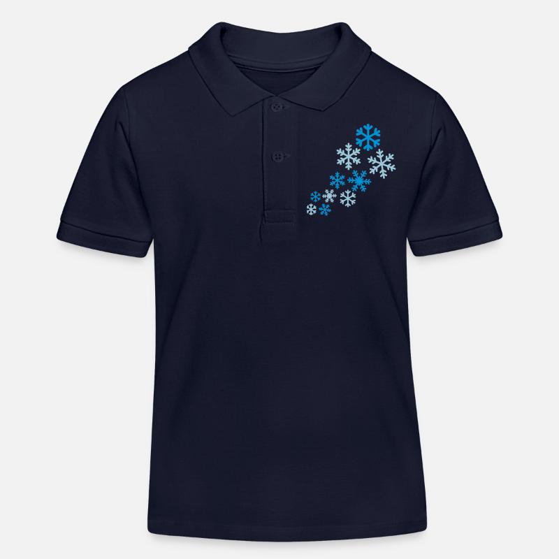 Neige - Polo enfant bio Stanley/Stella - bleu marine