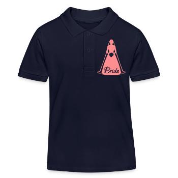 Bride - Kids Organic Polo Shirt by Stanley/Stella - navy - Front