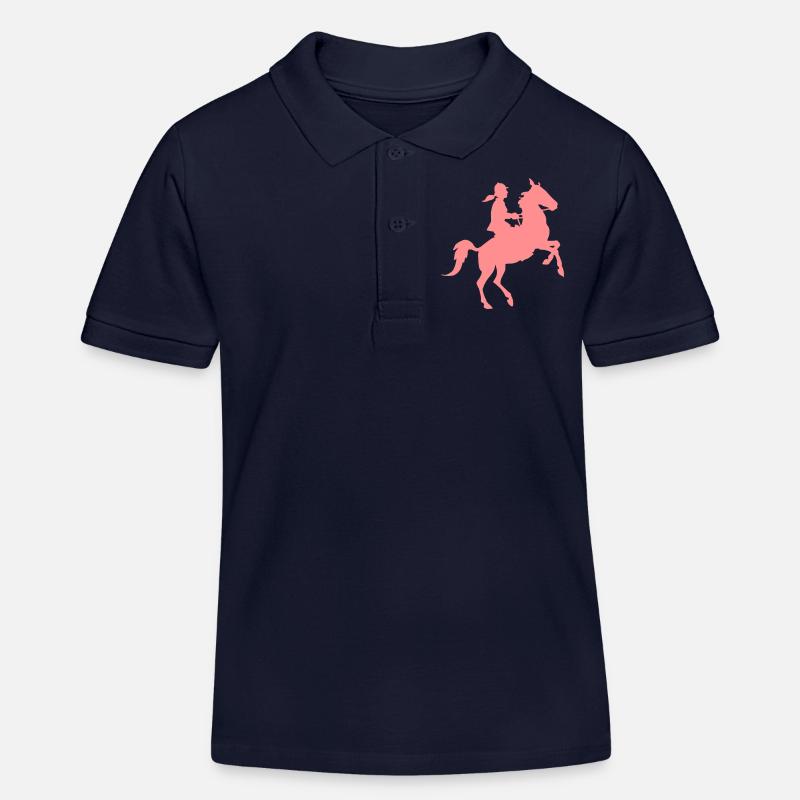 Cavalière - Polo enfant bio Stanley/Stella - bleu marine