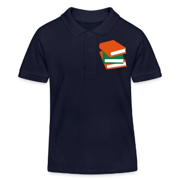 Bücher - Kinder Organic Poloshirt Mini Sprinter von Stanley/Stella - Navy - Vorne