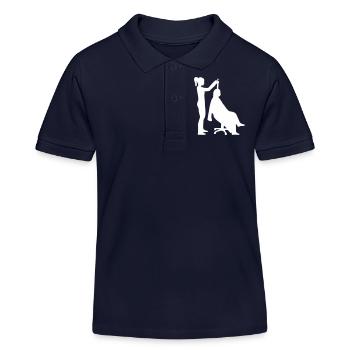 Friseur - Kinder Organic Poloshirt Mini Sprinter von Stanley/Stella - Navy - Vorne