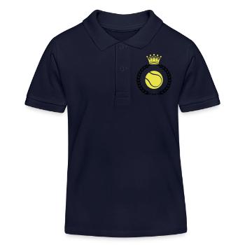 tennis kranz - Kinder Organic Poloshirt Mini Sprinter von Stanley/Stella - Navy - Vorne