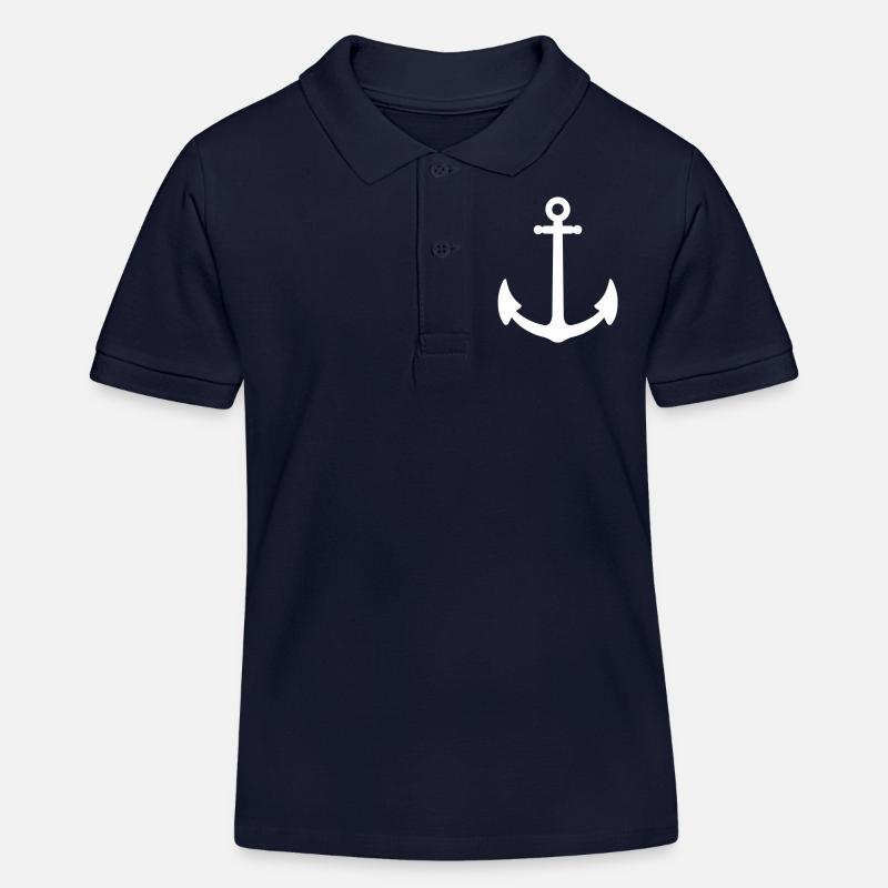 ancre - Polo enfant bio Stanley/Stella - bleu marine