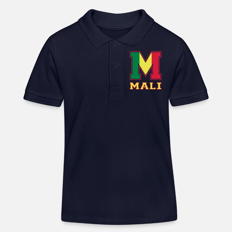 Athletic Mali - Polo enfant bio Stanley/Stella - bleu marine