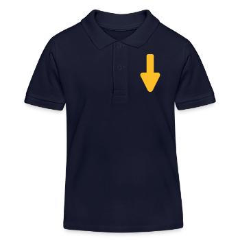 Pfeil - Kinder Organic Poloshirt Mini Sprinter von Stanley/Stella - Navy - Vorne