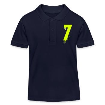 7 Tropfen - Kinder Organic Poloshirt Mini Sprinter von Stanley/Stella - Navy - Vorne