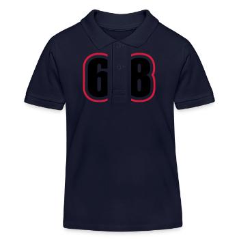 68 Zahl College - Kinder Organic Poloshirt Mini Sprinter von Stanley/Stella - Navy - Vorne